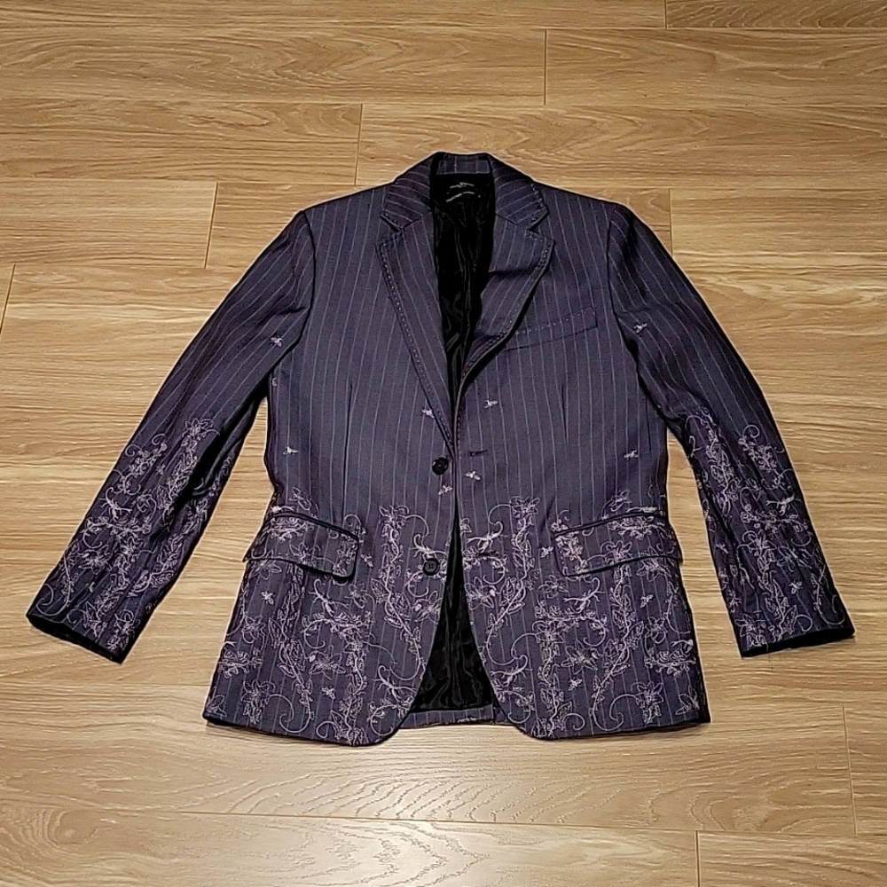 VERY RARE! VINTAGE! Marc Ecko Vintage Cut ✂️ and Sew Gray Blazer